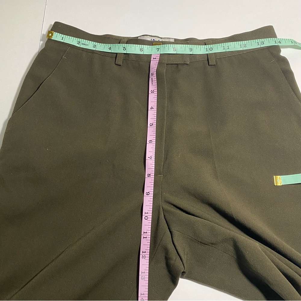Olive green John Meyer Studios trousers w99 - Picture 4 of 9
